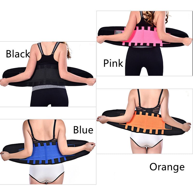 Sports Breathable Waist Belt Squat Strength Support Waist Training Fitness Weight Lifting Waist Posture Corrector - Ammpoure
