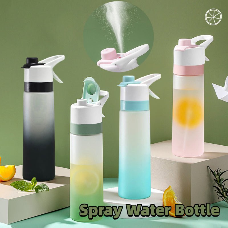 Spray Water Bottle For Girls Outdoor Sport Fitness Water Cup Large Capacity Spray Bottle Drinkware Travel Bottles Kitchen Gadgets - Ammpoure