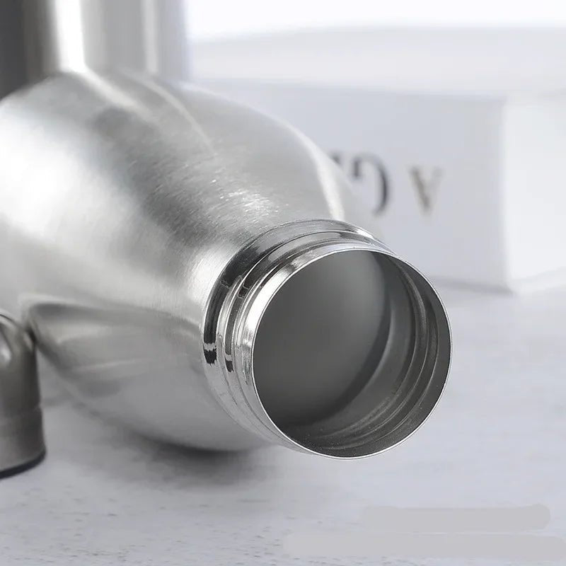 Stainless Steel Water Bottle 1 Liter Free Shipping Items, Drink Bottle for Sport Travel Cups, 500 750 1000ml Water Bottles - Ammpoure