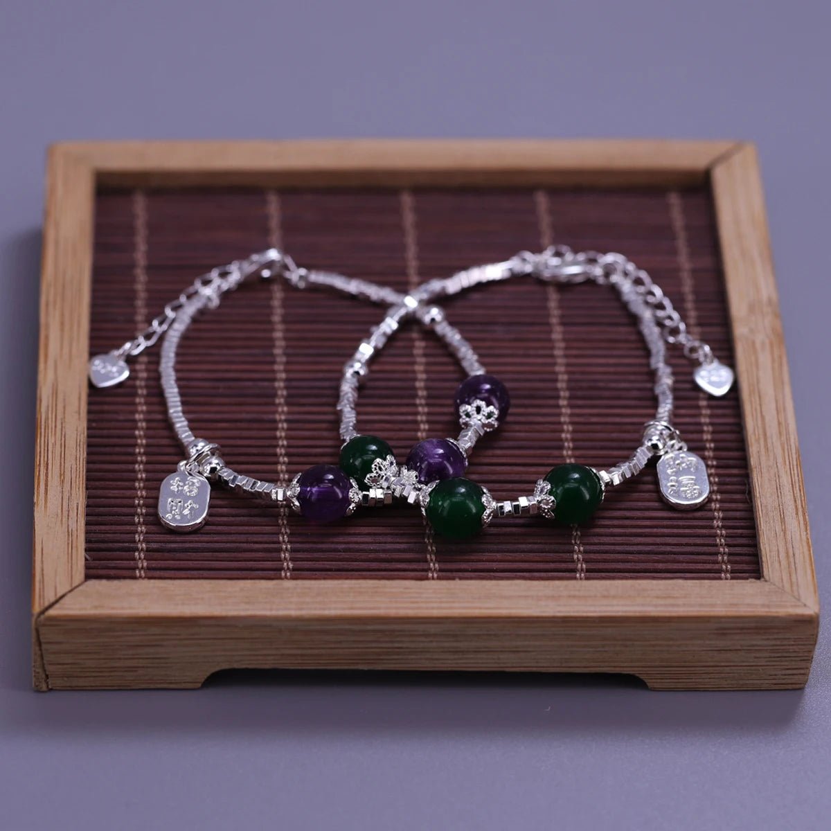 Sterling Silver Butterfly Bracelet USA for Girls Beaded String Design Insect Fashion Versatile Jewelry Gift Dropshipping - Ammpoure