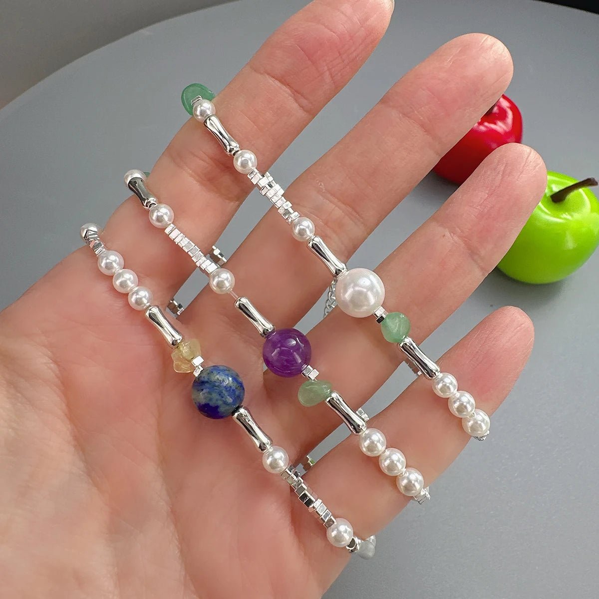 Sterling Silver Butterfly Bracelet USA for Girls Beaded String Design Insect Fashion Versatile Jewelry Gift Dropshipping - Ammpoure