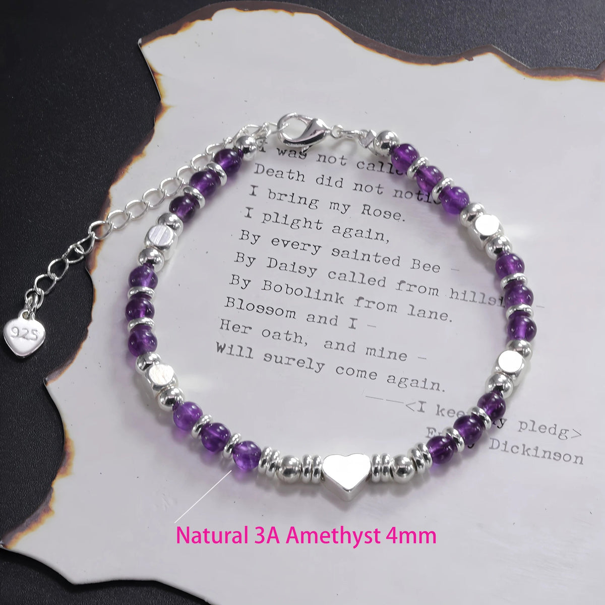Sterling Silver Butterfly Bracelet USA for Girls Beaded String Design Insect Fashion Versatile Jewelry Gift Dropshipping - Ammpoure
