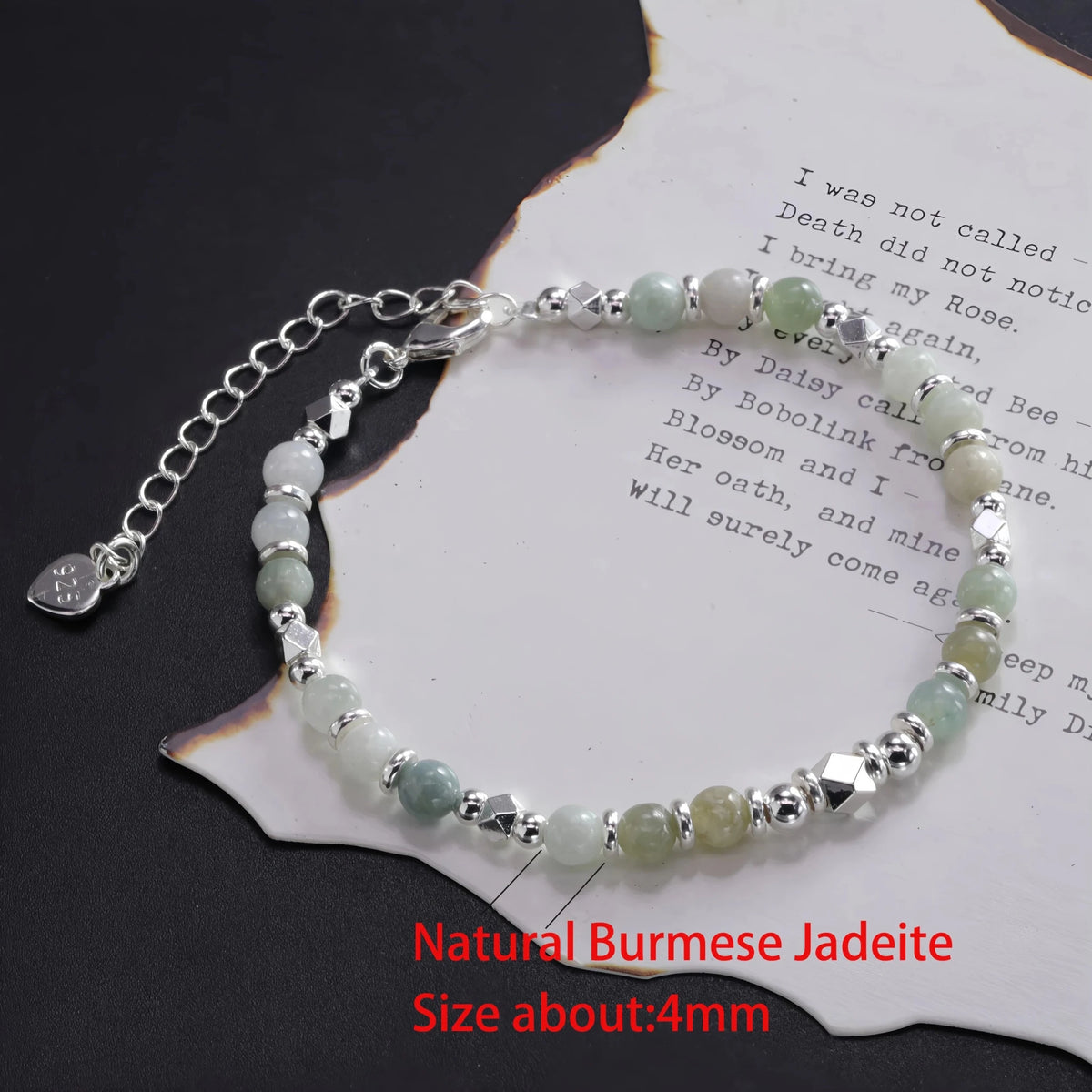 Sterling Silver Butterfly Bracelet USA for Girls Beaded String Design Insect Fashion Versatile Jewelry Gift Dropshipping - Ammpoure