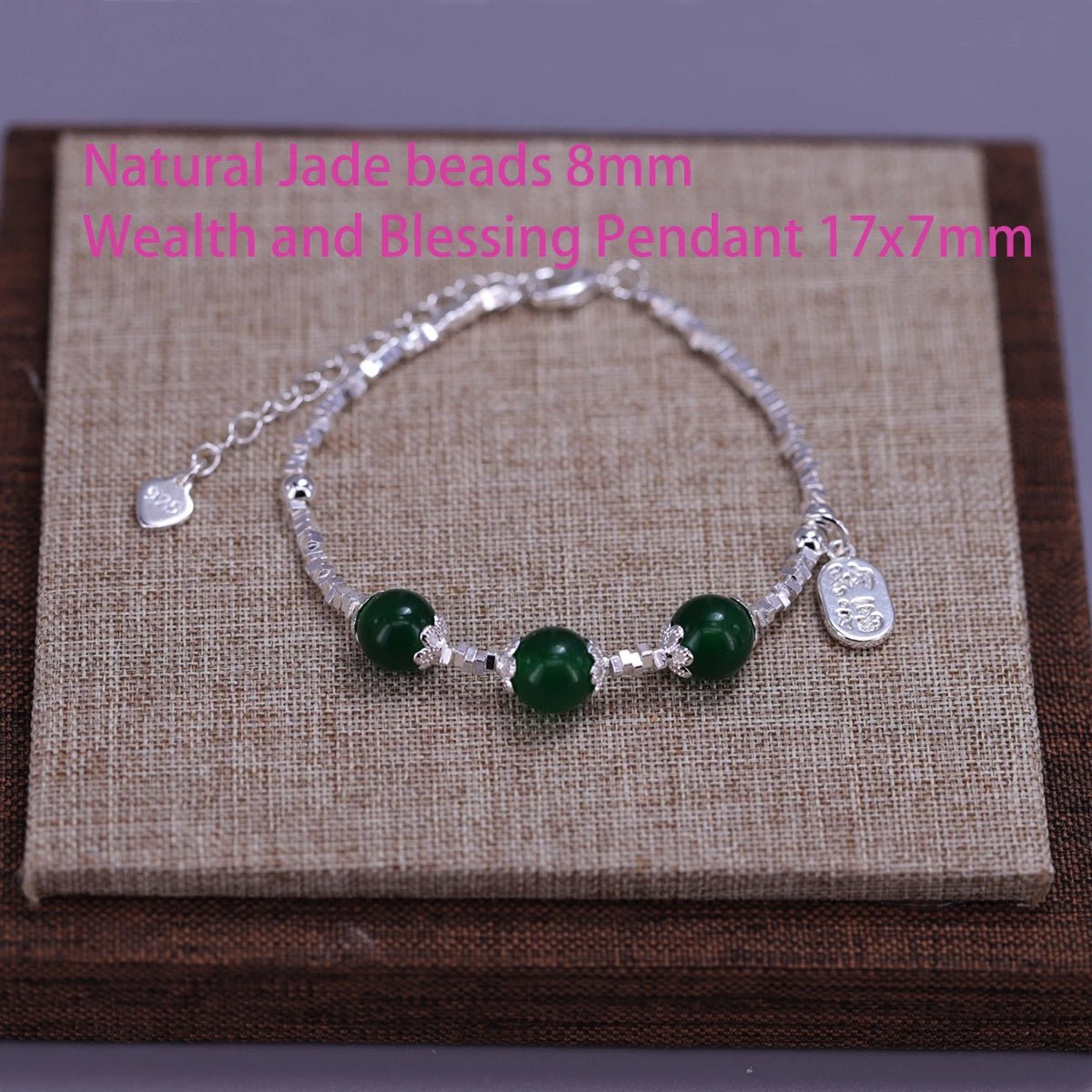 Sterling Silver Butterfly Bracelet USA for Girls Beaded String Design Insect Fashion Versatile Jewelry Gift Dropshipping - Ammpoure