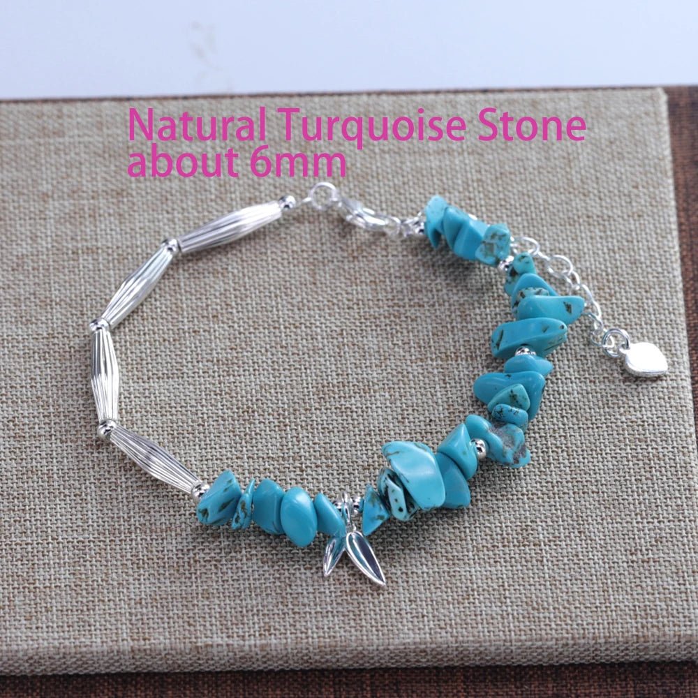 Sterling Silver Butterfly Bracelet USA for Girls Beaded String Design Insect Fashion Versatile Jewelry Gift Dropshipping - Ammpoure