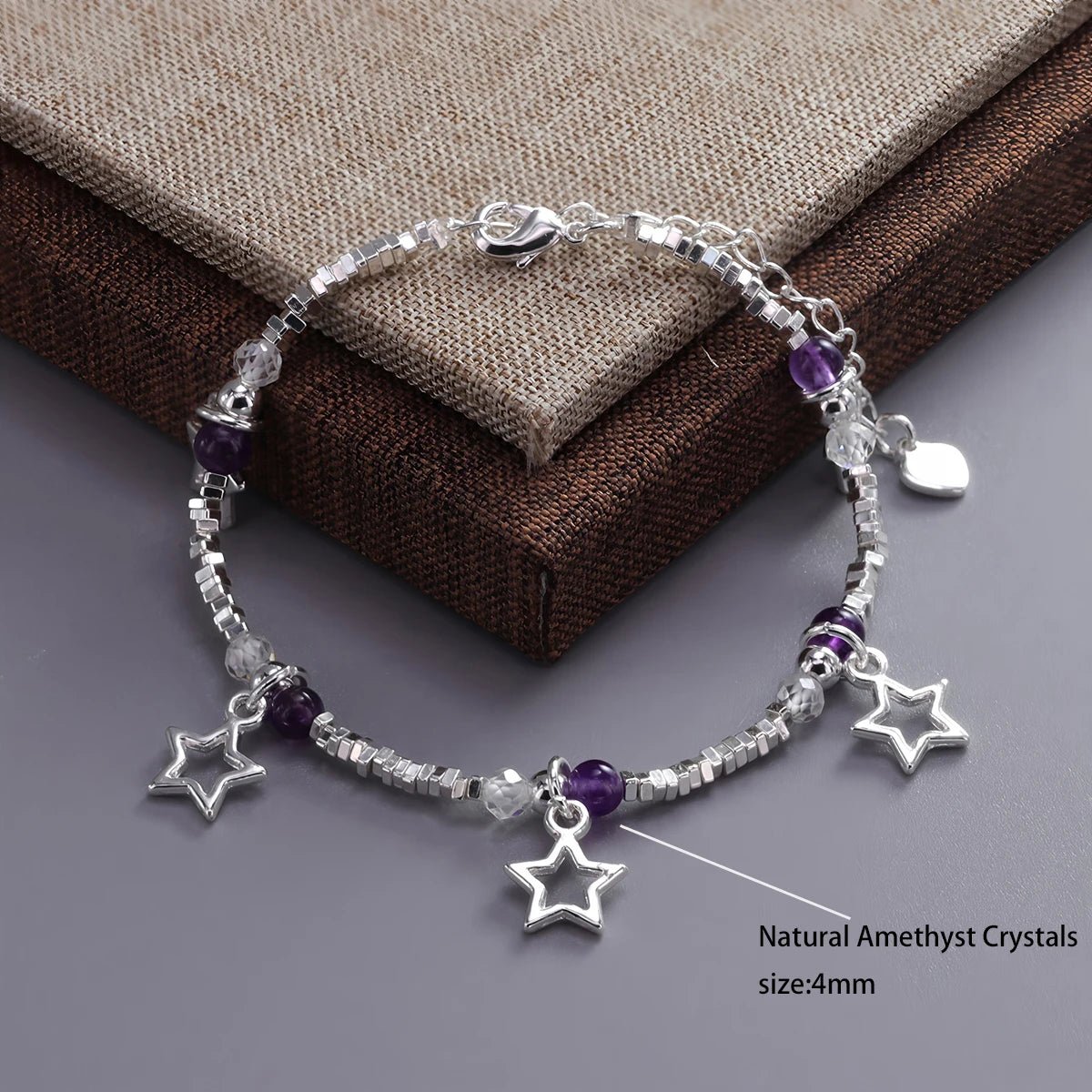 Sterling Silver Butterfly Bracelet USA for Girls Beaded String Design Insect Fashion Versatile Jewelry Gift Dropshipping - Ammpoure