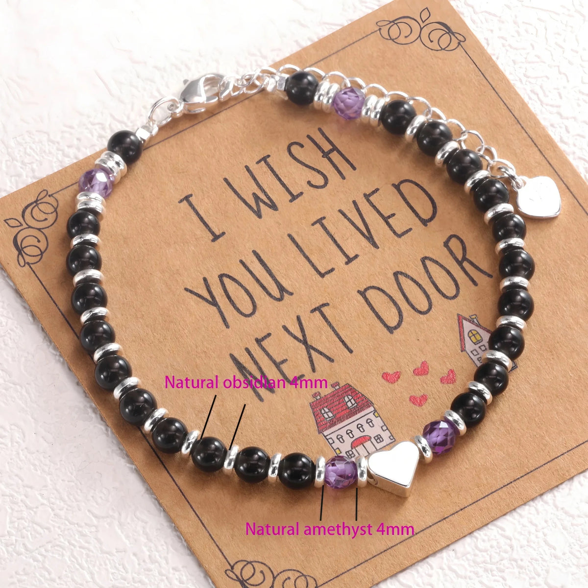 Sterling Silver Butterfly Bracelet USA for Girls Beaded String Design Insect Fashion Versatile Jewelry Gift Dropshipping - Ammpoure
