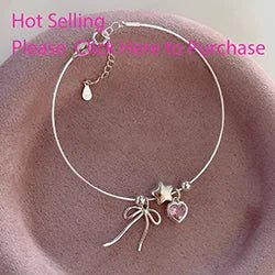 Sterling Silver Butterfly Bracelet USA for Girls Beaded String Design Insect Fashion Versatile Jewelry Gift Dropshipping - Ammpoure