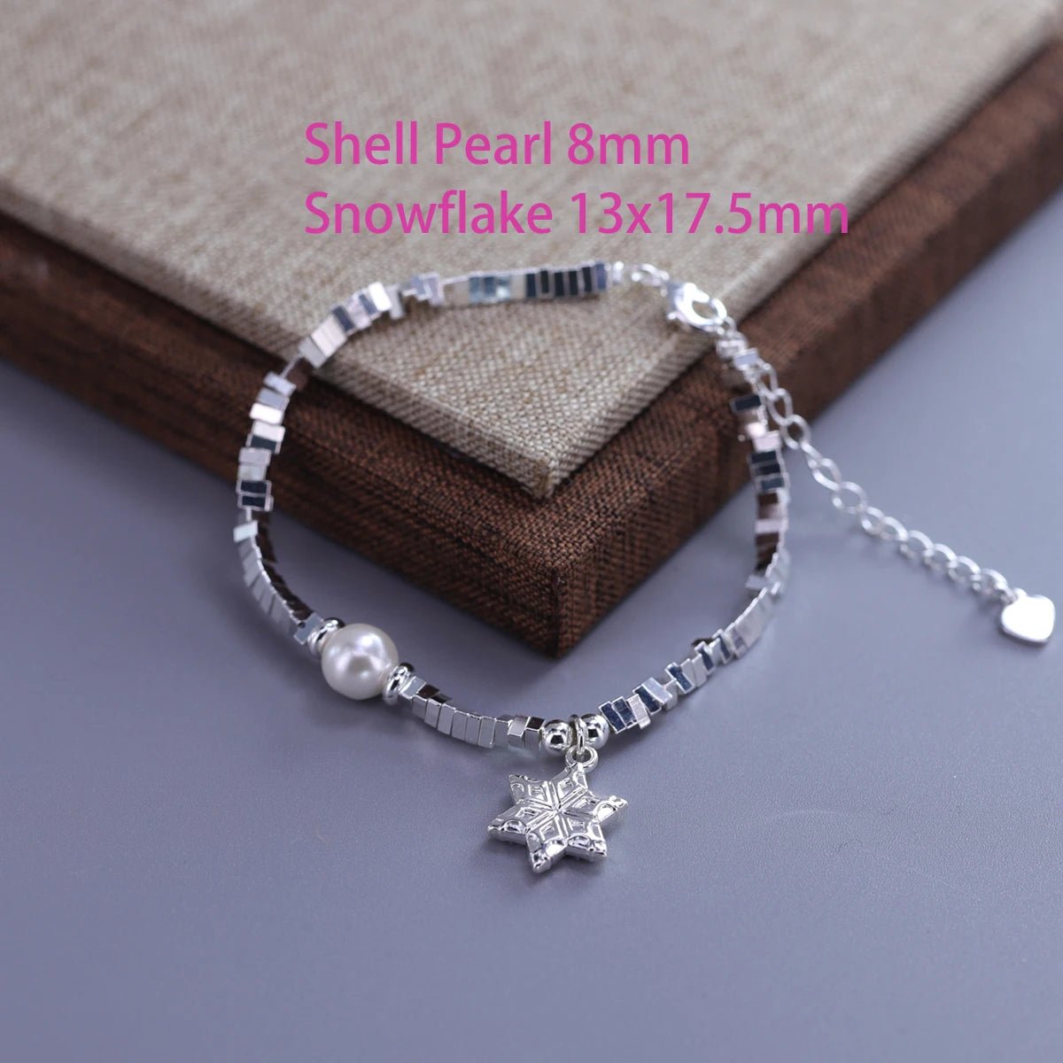 Sterling Silver Butterfly Bracelet USA for Girls Beaded String Design Insect Fashion Versatile Jewelry Gift Dropshipping - Ammpoure