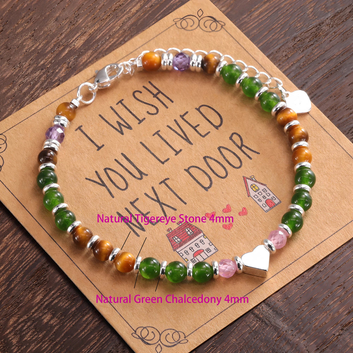 Sterling Silver Butterfly Bracelet USA for Girls Beaded String Design Insect Fashion Versatile Jewelry Gift Dropshipping - Ammpoure