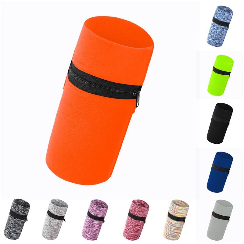 Summer Sports Wrist Bag USA Men & Women Outdoor Cycling Running Arm Bag with Zipper for Keys, Change & Multi-Purpose Storage - Ammpoure