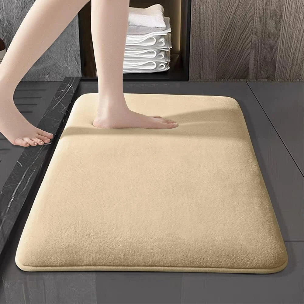 Super absorbent floor mat, super absorbent bath mat, super anti slip coral velvet bathroom floor mat, door mat - Ammpoure