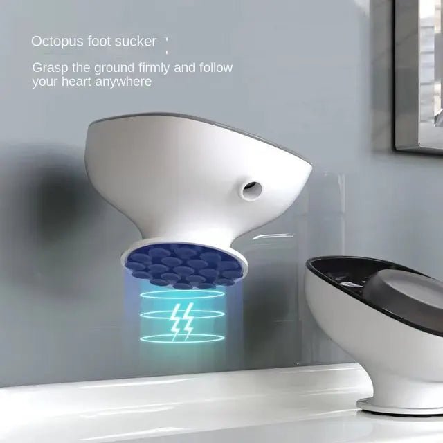 Super Suction Cup Soap Dish with drain water For Bathroom Soap Holder Kithcen Sponge Holder Soap container Bathroom Supplies2025 - Ammpoure