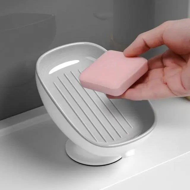 Super Suction Cup Soap Dish with drain water For Bathroom Soap Holder Kithcen Sponge Holder Soap container Bathroom Supplies2025 - Ammpoure