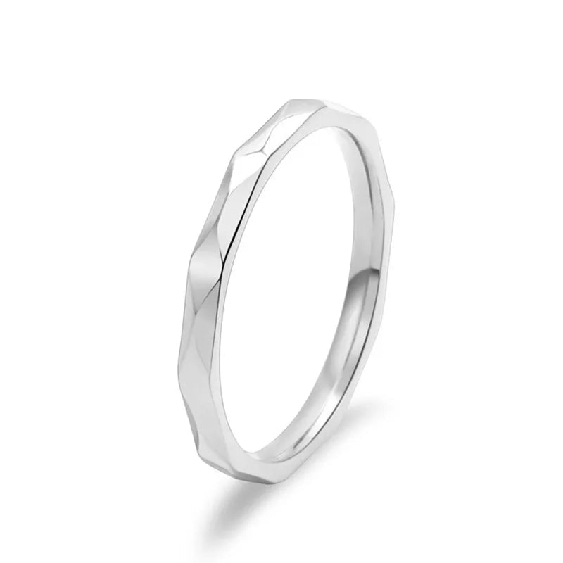 Thin Stainless Steel Stackable Ring Canada — Sizes 4-10 - Ammpoure