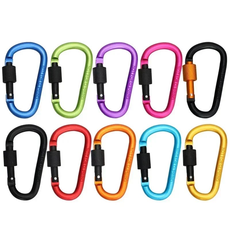 Threaded Door Hook Set (for Hiking) - Hooks for Hanging Outdoor Camping equipment, Equipped with an Aluminum Rod with a Diameter - Ammpoure
