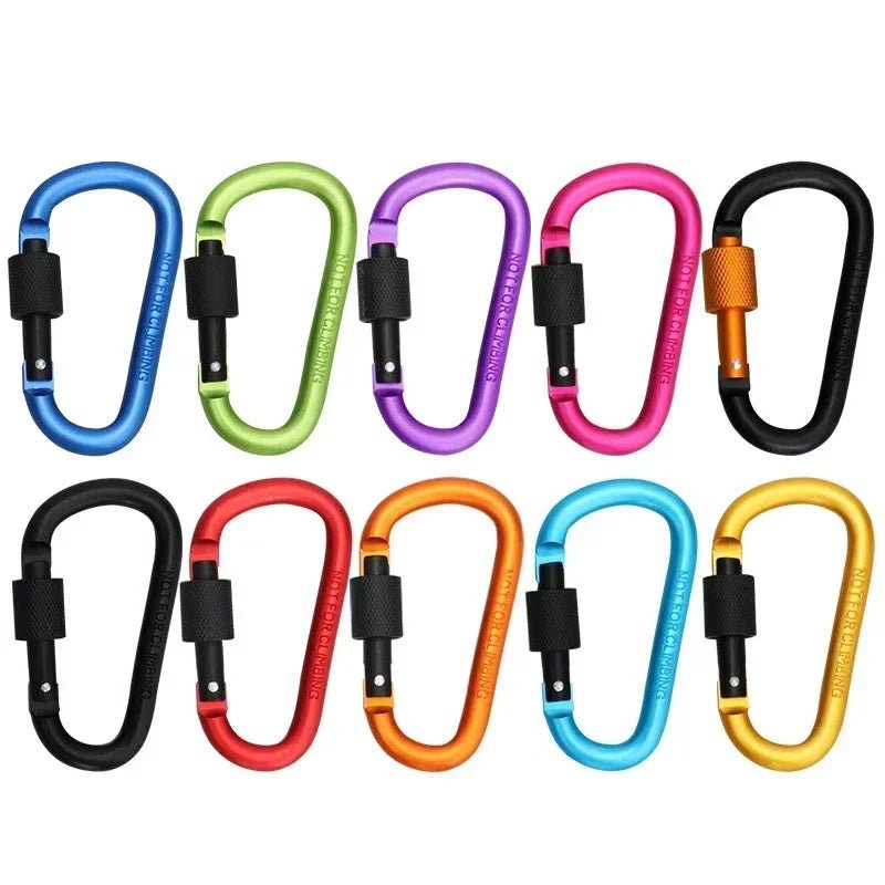 Threaded Door Hook Set (for Hiking) - Hooks for Hanging Outdoor Camping equipment, Equipped with an Aluminum Rod with a Diameter - Ammpoure