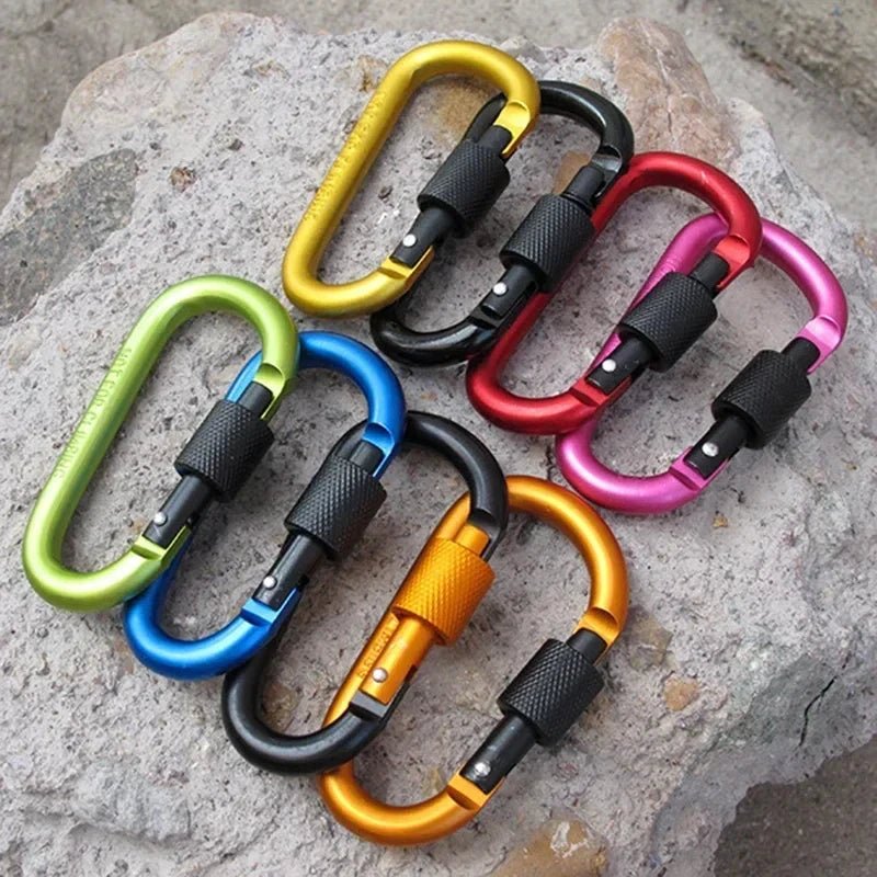 Threaded Door Hook Set (for Hiking) - Hooks for Hanging Outdoor Camping equipment, Equipped with an Aluminum Rod with a Diameter - Ammpoure