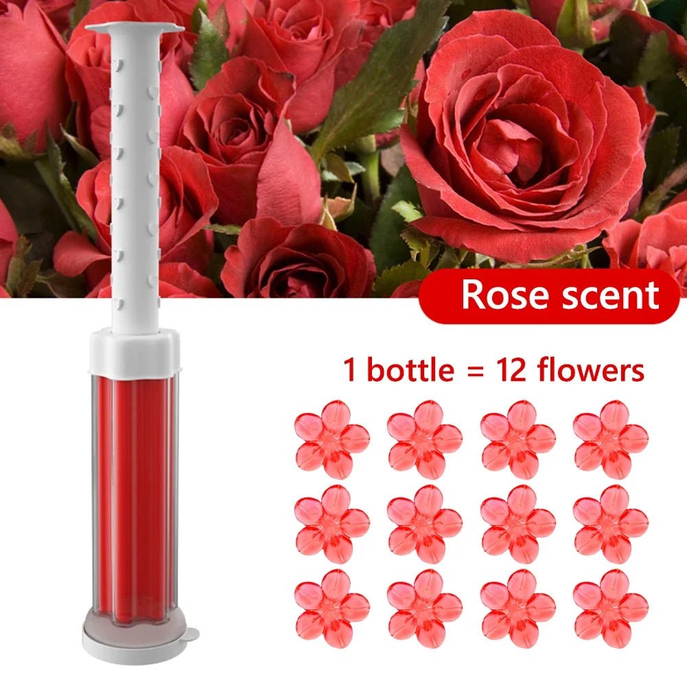 Toilet Cleaner Gel Remove Odors Leave Flower Aromatic Toilet Gel No Traces Comfortable Smell for Household Cleaning Products - Ammpoure