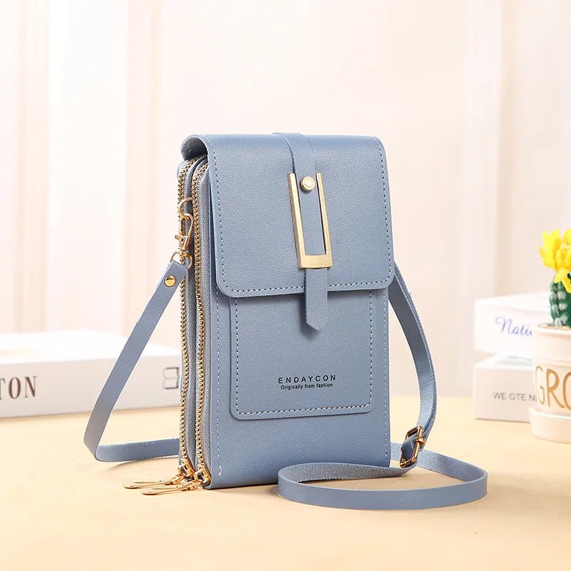 Touch Screen Cell Phone Women’s Bag USA Soft Leather Wallet Purse, Crossbody Bag & Small Handbag for Women with Phone Pocket - Ammpoure