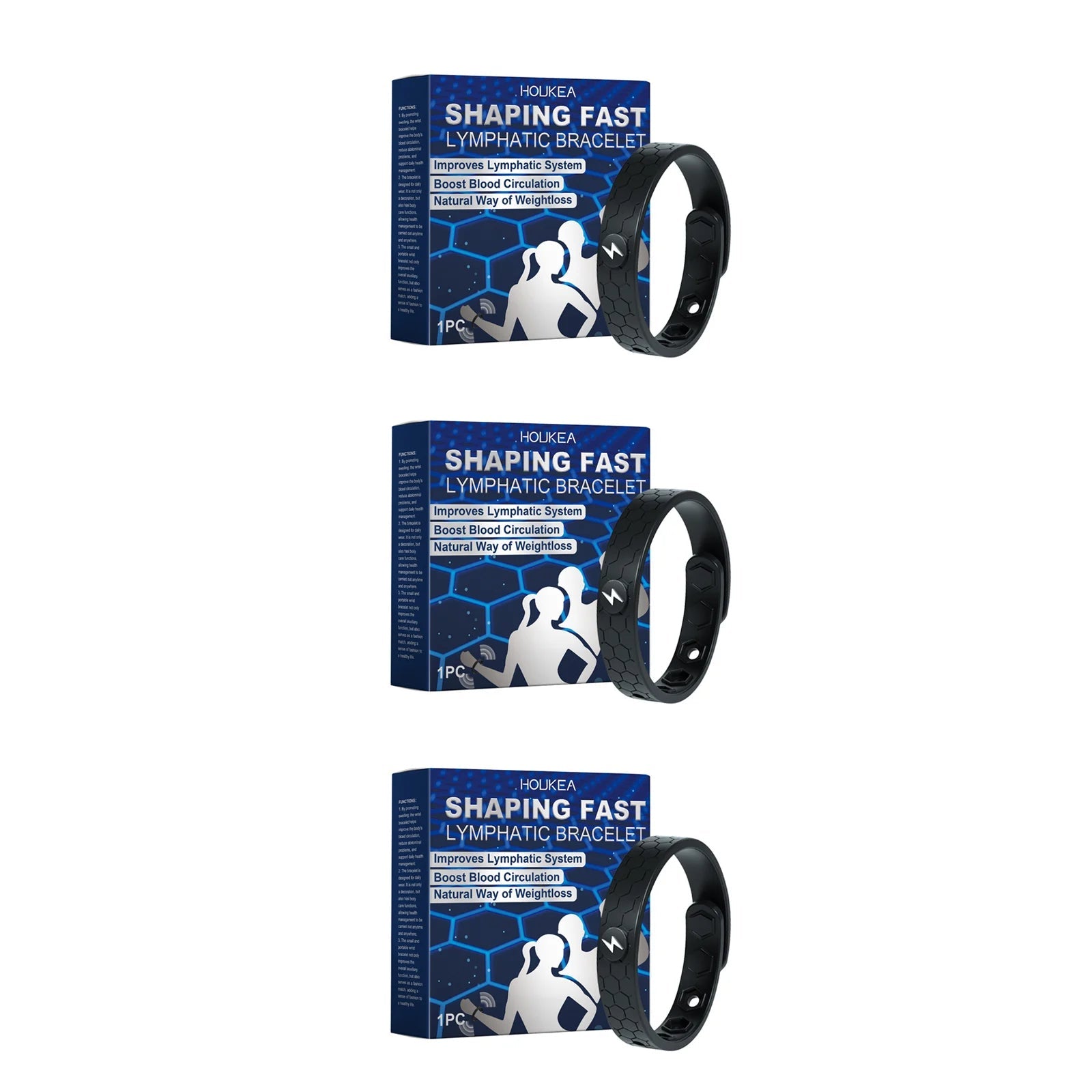 Unisex Weight Loss Bracelet Burning Fat Body Shaping Anti Fatigue Energy Therapy Improve Metabolism Lymphatic Detox Bracelet - Ammpoure