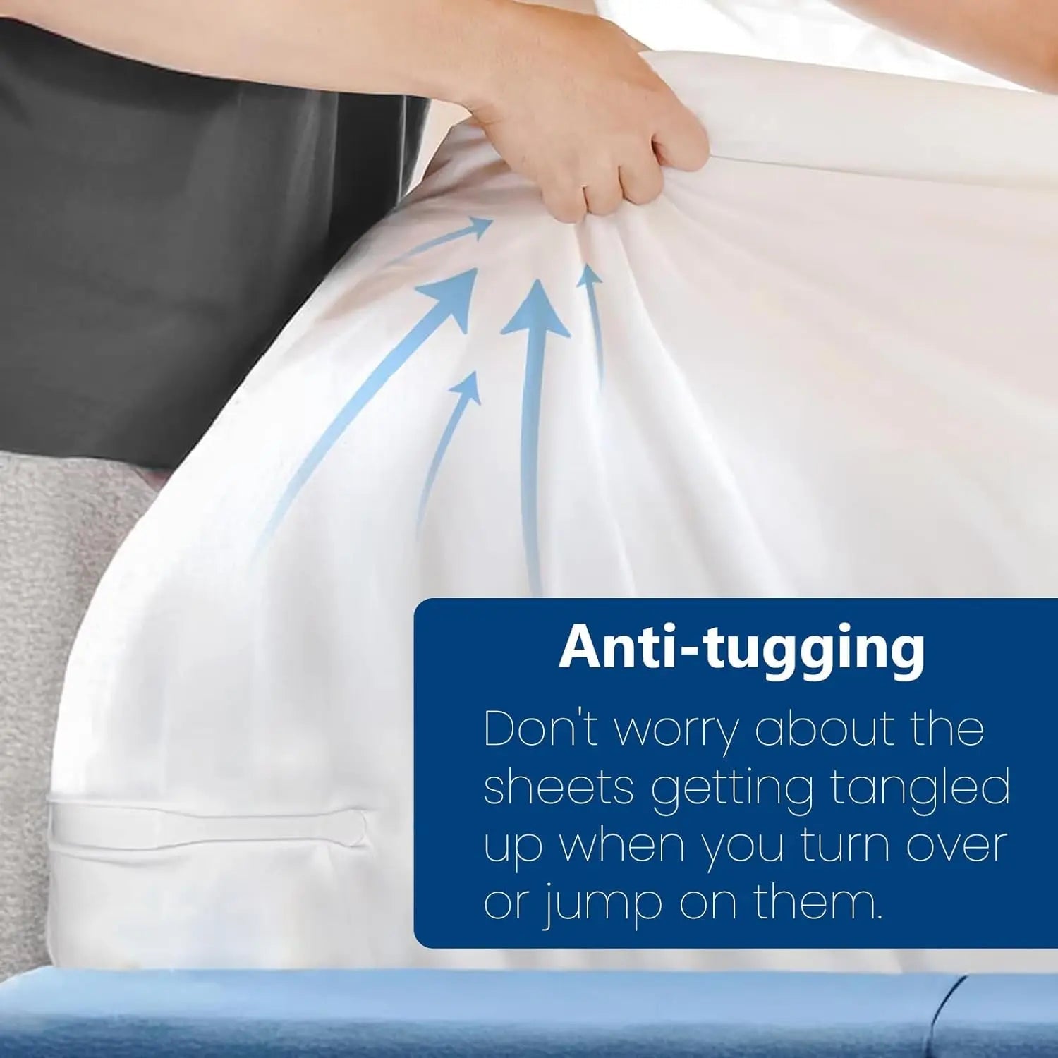 Universal Bedsheet Corner Tightener Clips Invisible Bedspread Secure Holder with Heavy - Duty Mattress Straps Sheets Slot Locks - Ammpoure