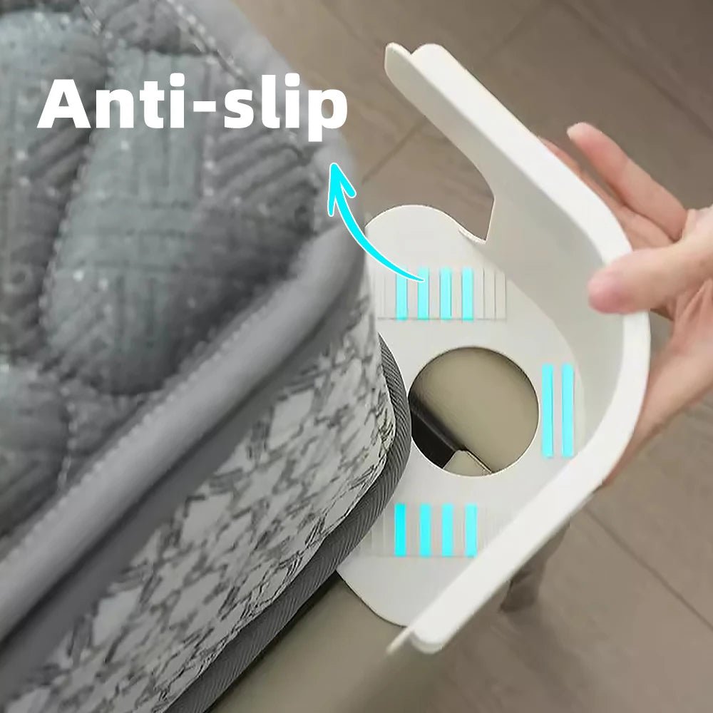 Universal Bedsheet Corner Tightener Clips Invisible Bedspread Secure Holder with Heavy - Duty Mattress Straps Sheets Slot Locks - Ammpoure