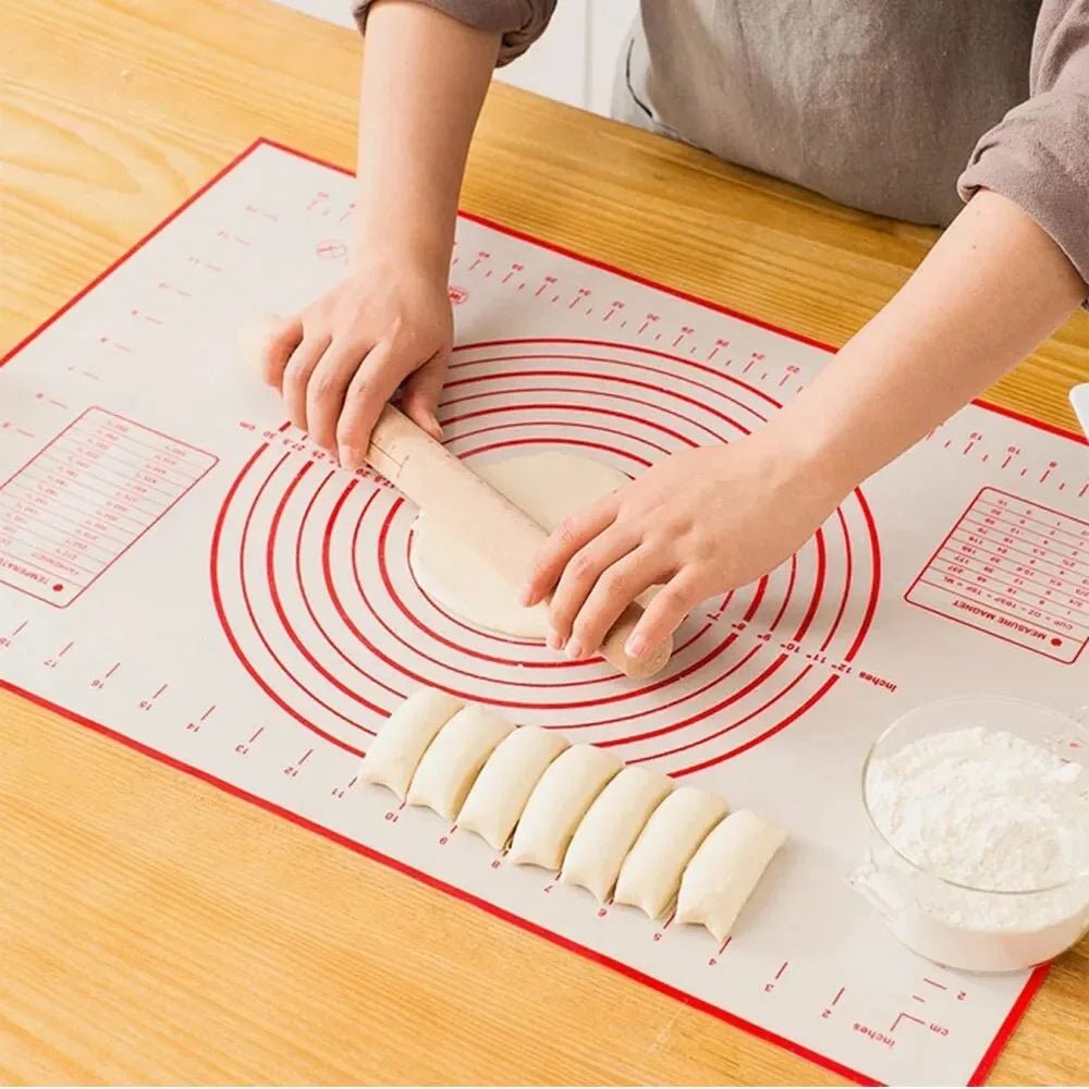 UNTIOR 1PCS Silicone Baking Mat Kneading Pad Dough Mat Pizza Cake Dough Maker Kitchen Cooking Grill Non-Stick Gadgets Bakeware - Ammpoure