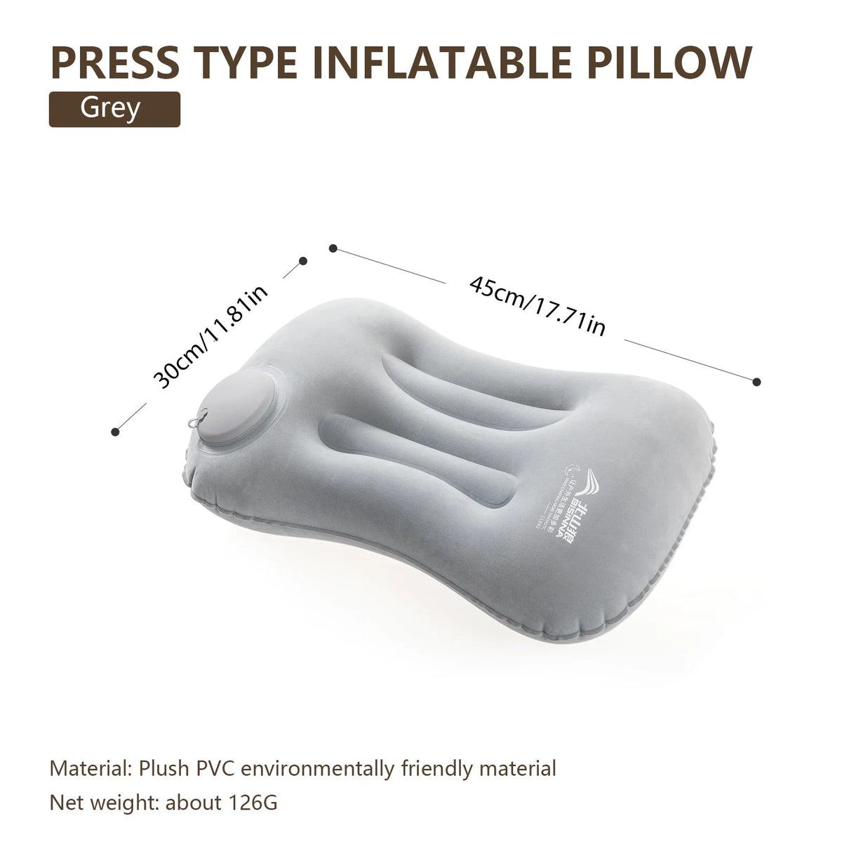 USA Camping Inflatable Pillow Portable Ultralight Travel Hiking Air Sleeping Pillow for Neck and Lumbar Support - Ammpoure
