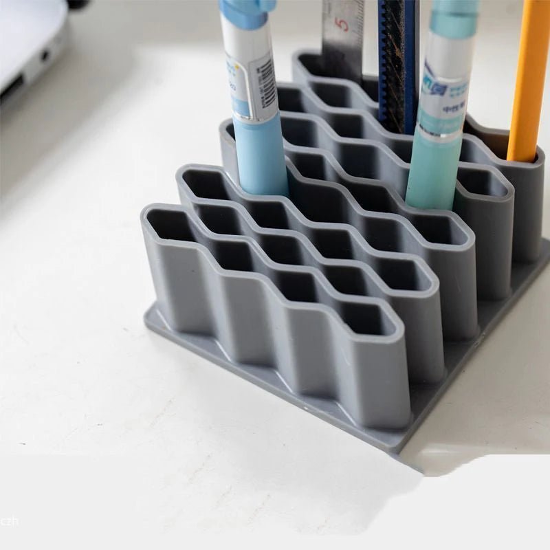 USA Holder Desktop Stand plastic Material Cosmetics Storage Rack Pen Holder Home Ointment Compartment Organizer - Ammpoure