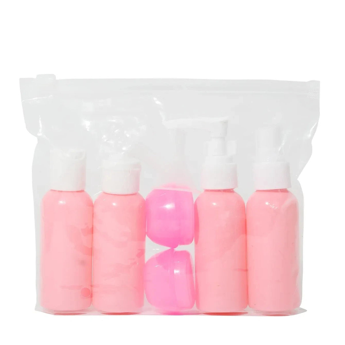 USA Perfume Bottle Set Spray Lotion Shampoo Shower Tube Bottling Refill Cosmetic Travel Liquid Container Portable Tool - Ammpoure