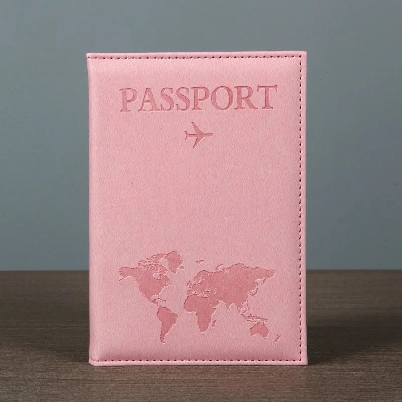 USA Travel Passport Case PU Leather Passport Cover For Men & Women Organizer - Protective Card Holder ID Document Covers - Ammpoure