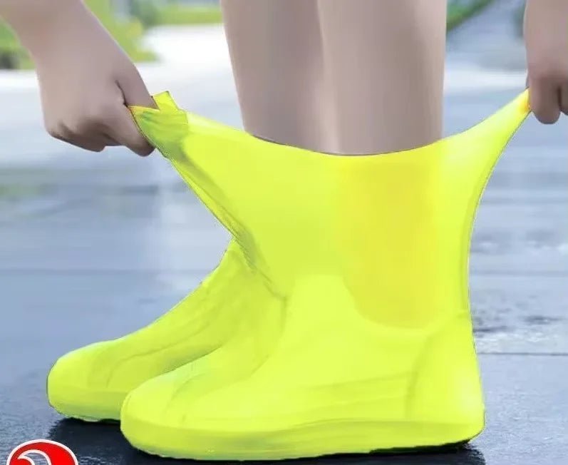 USA Waterproof silicone shoe cover protector reusable anti-slip wear-resistant rain shoe cover for outdoor rainy days - Ammpoure