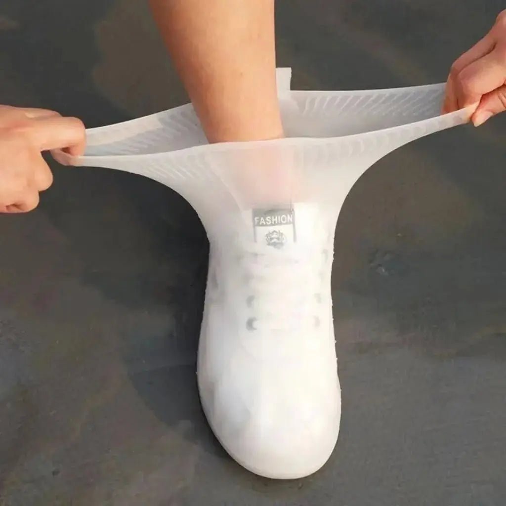 USA Waterproof silicone shoe cover protector reusable anti-slip wear-resistant rain shoe cover for outdoor rainy days - Ammpoure