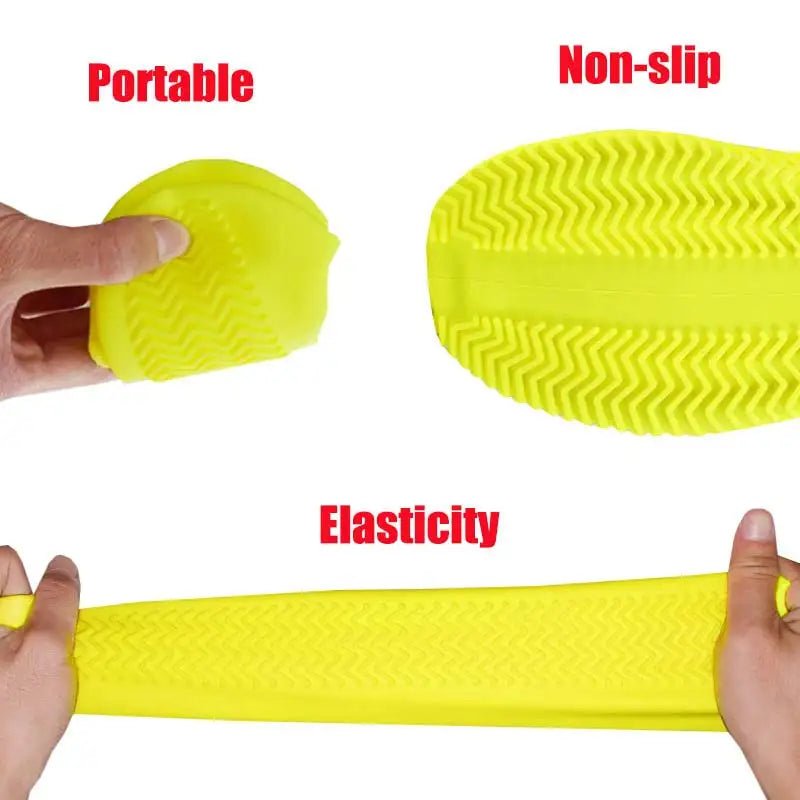 USA Waterproof silicone shoe cover protector reusable anti-slip wear-resistant rain shoe cover for outdoor rainy days - Ammpoure