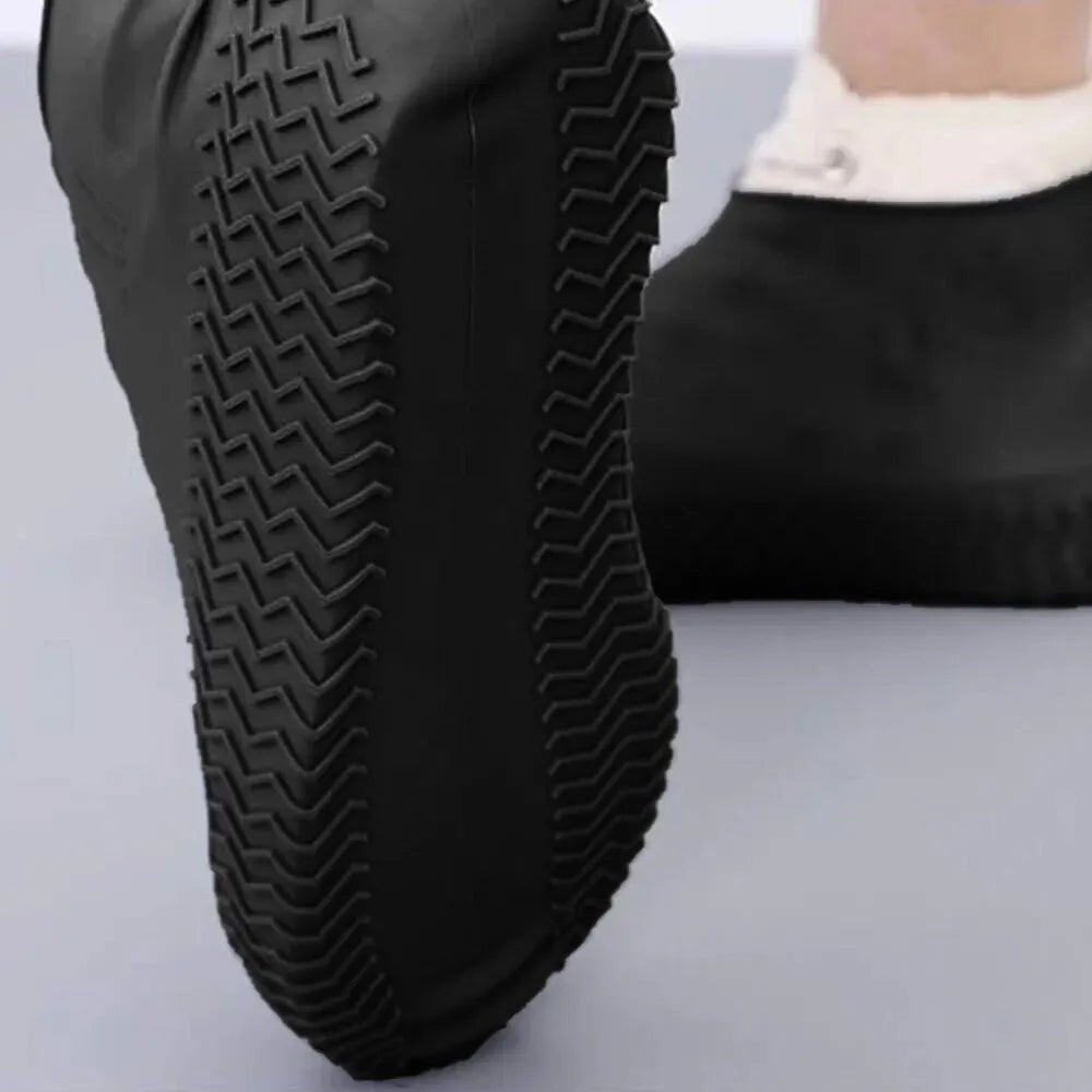 USA Waterproof silicone shoe cover protector reusable anti-slip wear-resistant rain shoe cover for outdoor rainy days - Ammpoure