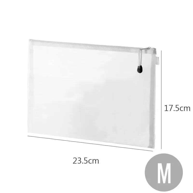 USA Zipper File Bag Toy storage bag building block puzzle sub-package bag children zipper transparent finishing storage box - Ammpoure