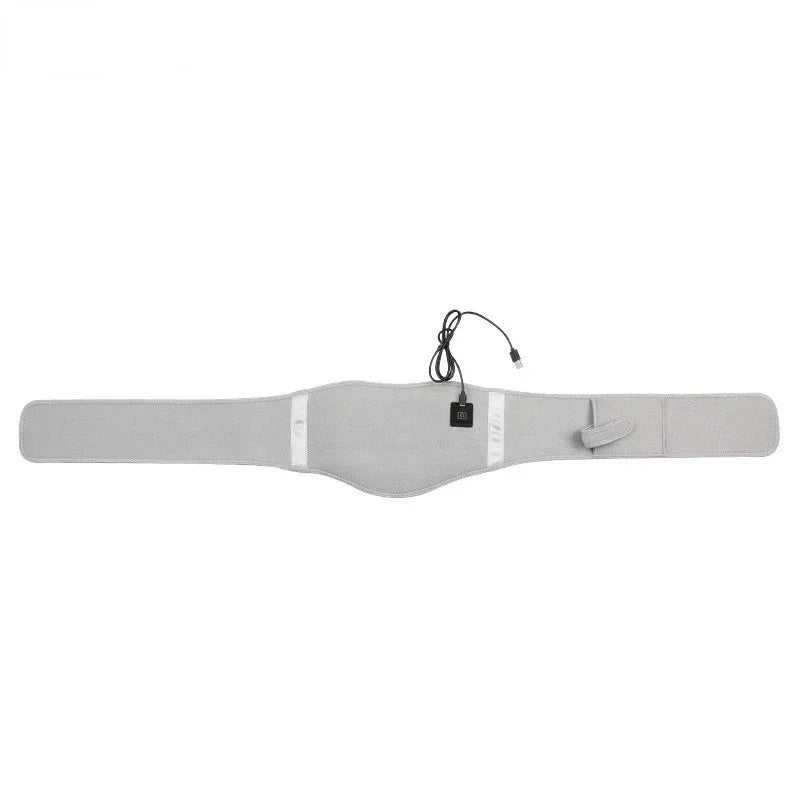 USB Electric Heating Warmer Hot Waist Lumbar Back Pad Belt Protector Brace Band Support Massager Anti Pain Relief Therapy Tool - Ammpoure