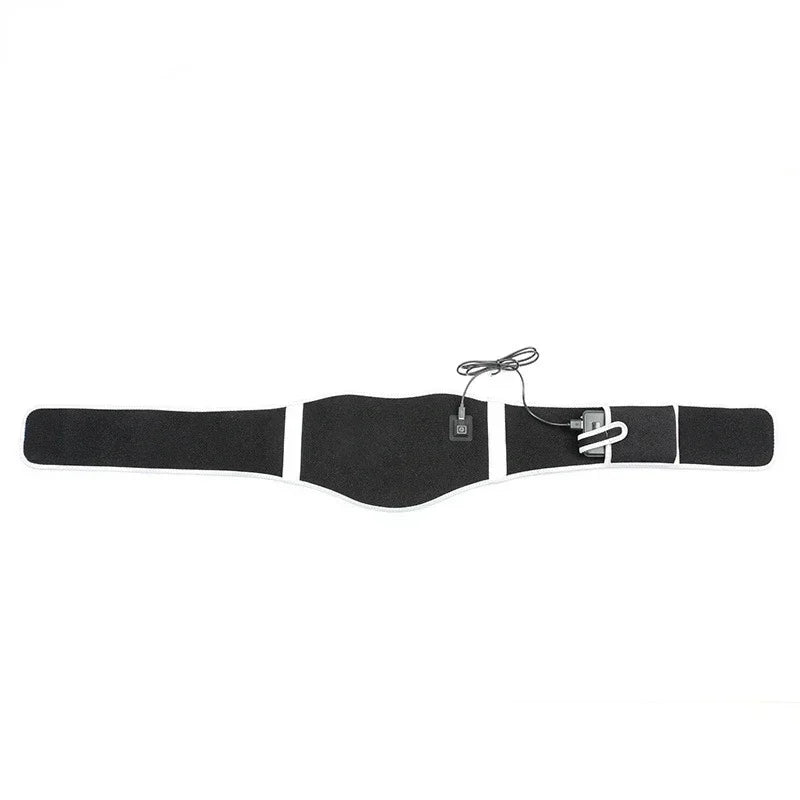 USB Electric Heating Warmer Hot Waist Lumbar Back Pad Belt Protector Brace Band Support Massager Anti Pain Relief Therapy Tool - Ammpoure