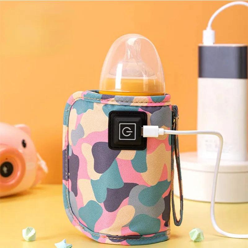 USB Milk Water Warmer Travel Stroller Insulated Bag Baby Nursing Bottle Heater Supplies for Outdoor botella de agua para niños - Ammpoure Wellbeing 🇬🇧