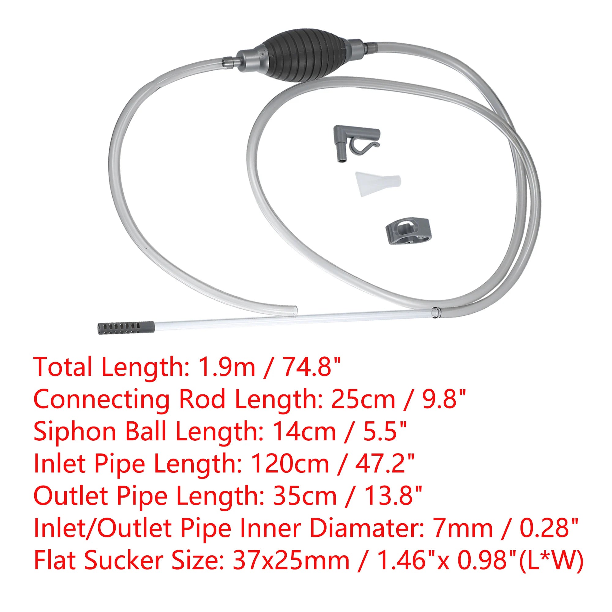 UXCELL Aquarium Water Change Kit Fish Tank Siphon Long Hose Parts Vacuum Cleaner Water Pump Gravel Filter Tools Accessories Set - Ammpoure Wellbeing