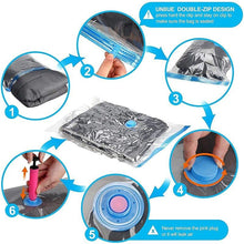 Load image into Gallery viewer, Vacuum Storage Bag Clothes Organizer Bag for Bedding,Pillows,Towel,Space Saver Travel Seal Packet With Valve Vacuum Bag Package - Ammpoure Wellbeing 🇬🇧
