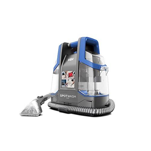 Vax SpotWash Duo Spot Cleaner | Lifts Spills and Stains from Carpets, Stairs, Upholstery | Dedicated Messy Tool for Pets – CDCW-CSXA, 1 Litre, Grey/Blue, 440W - Ammpoure Wellbeing
