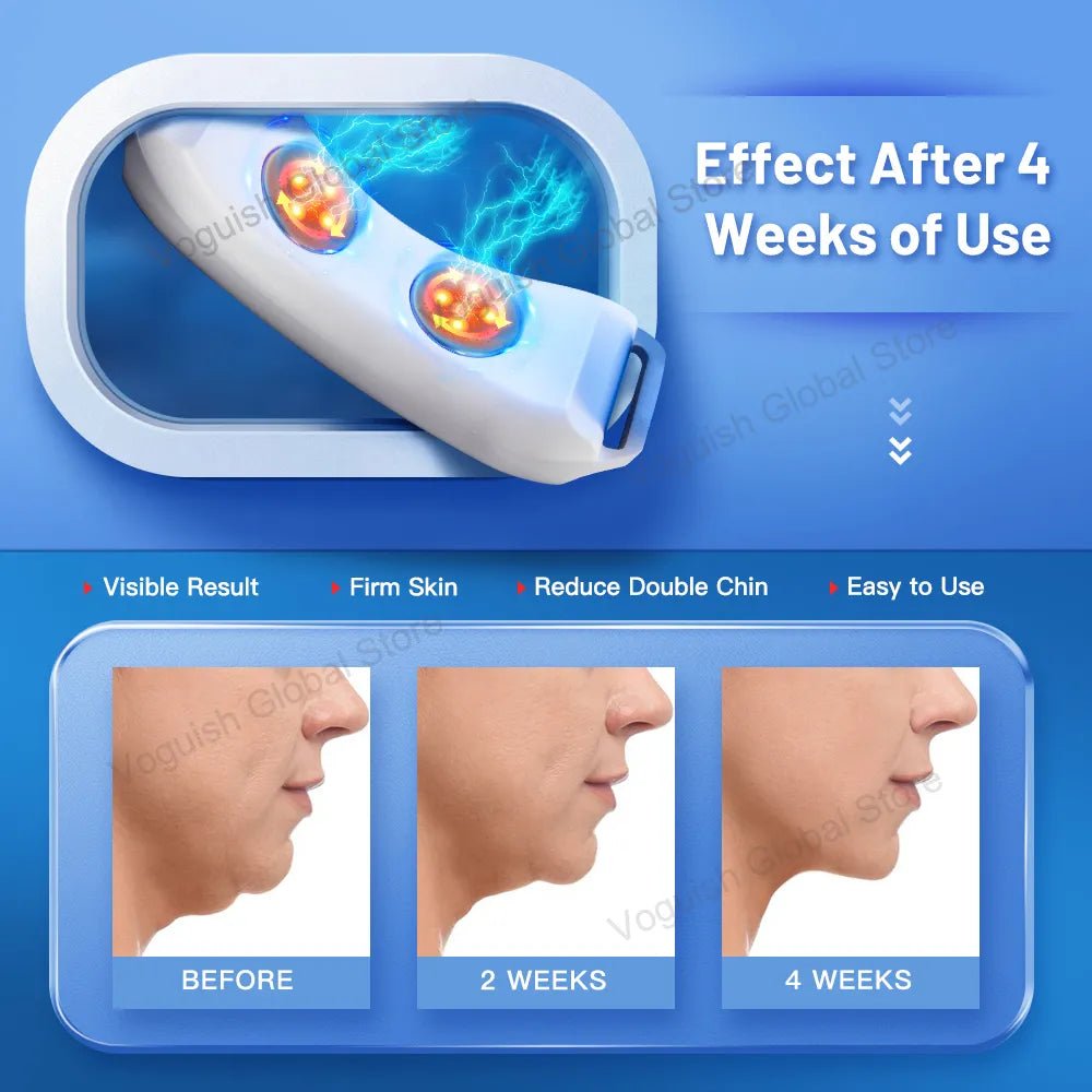 Feel Sculpted and Confident With EMS V Face Massager Double Chin Reduc Feel Sculpted and Confident With EMS V Face Massager Double Chin Reduc