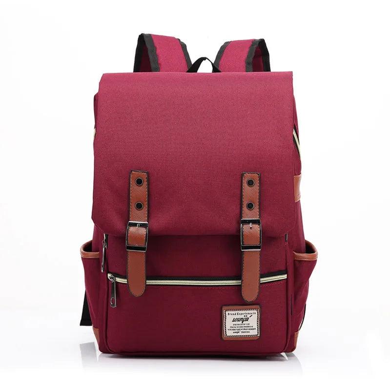Vintage Unisex Oxford Waterproof Backpacks Large Capacity Men Travel Bag Women Students School Books 16 Inch Laptop Backpack - Ammpoure Wellbeing