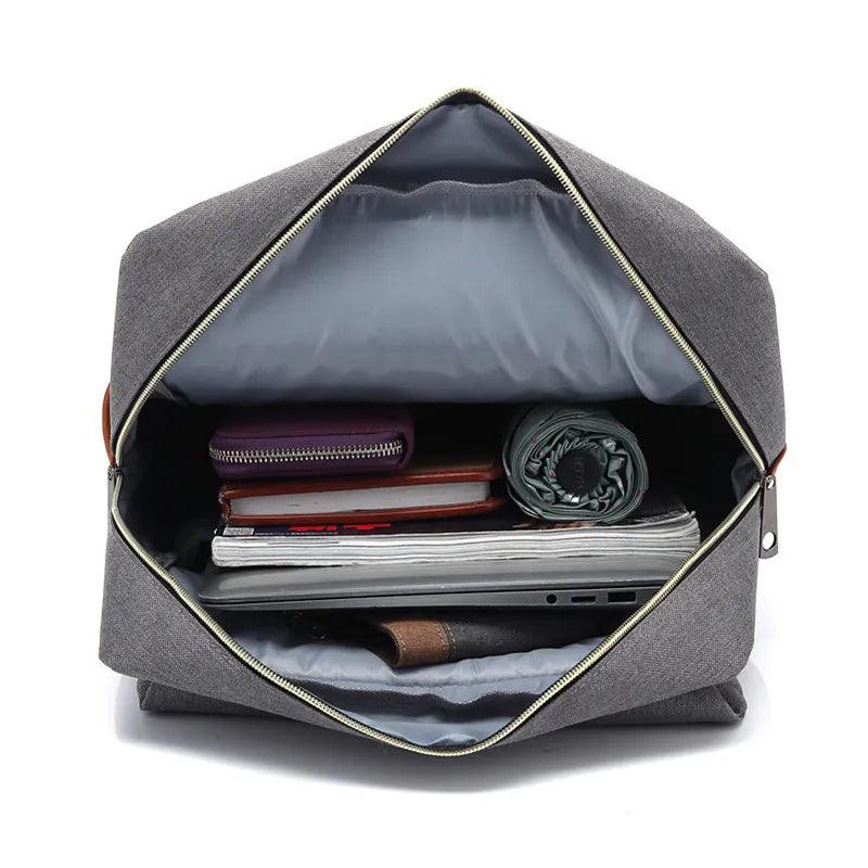 Vintage Unisex Oxford Waterproof Backpacks Large Capacity Men Travel Bag Women Students School Books 16 Inch Laptop Backpack - Ammpoure Wellbeing