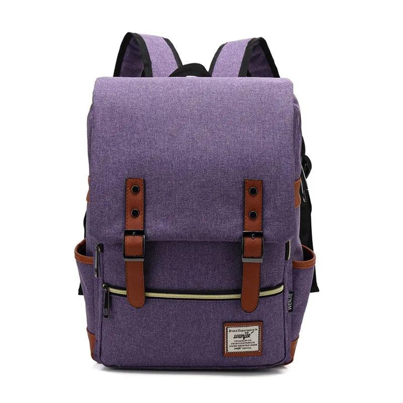 Vintage Unisex Oxford Waterproof Backpacks Large Capacity Men Travel Bag Women Students School Books 16 Inch Laptop Backpack - Ammpoure Wellbeing