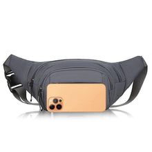 Load image into Gallery viewer, Waist Bag Men&#39;s Sports Mobile Phone Bag Women&#39;s Waterproof Running Messenger Business Cashier Wallet Large-capacity Chest Bag - Ammpoure Wellbeing 🇬🇧
