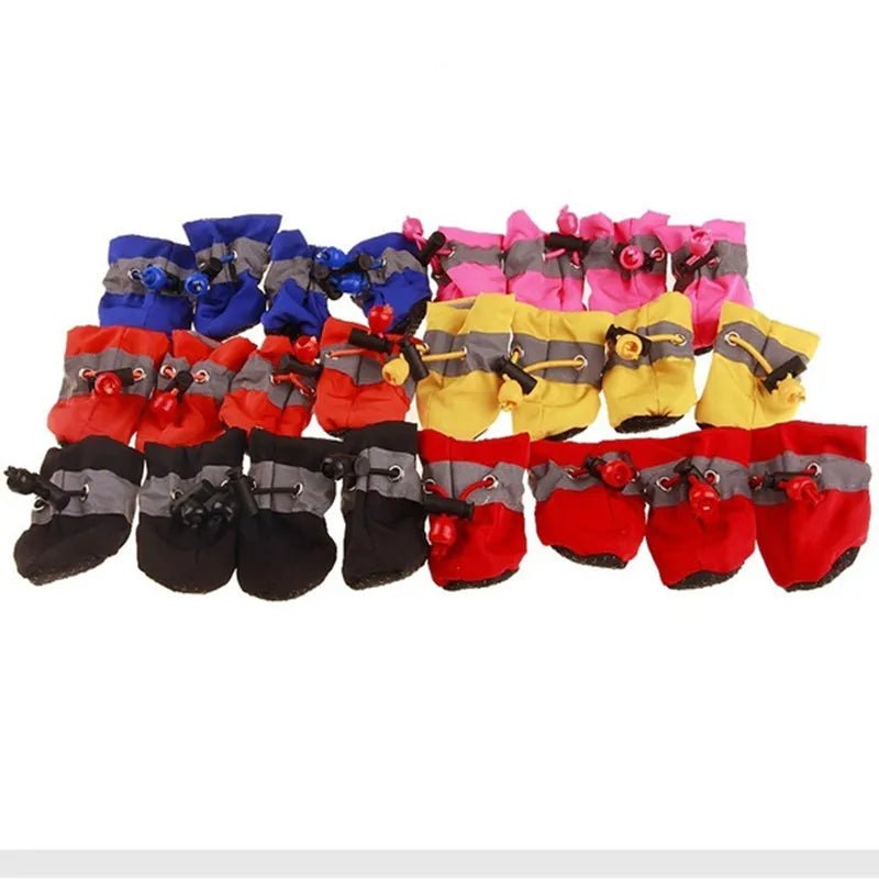 Waterproof Pet Dog Shoes Anti - slip Rain Boots Footwear for Small Cats Dogs Puppy Dog Pet Booties Pet Paw Accessories - Ammpoure