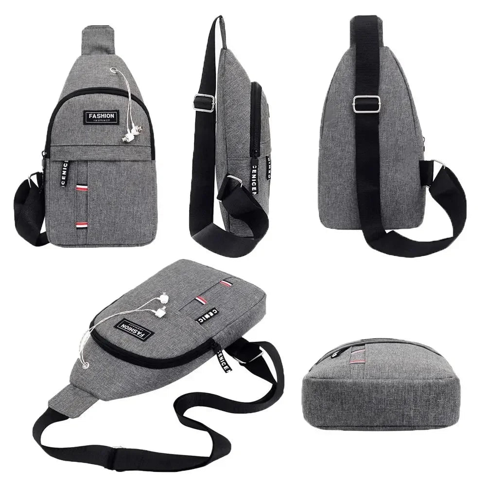 Waterproof Sling Chest Crossbody USA Bag Sport Travel Outdoor Bag Practical Casual Daily Carry Capacity Bags - Ammpoure